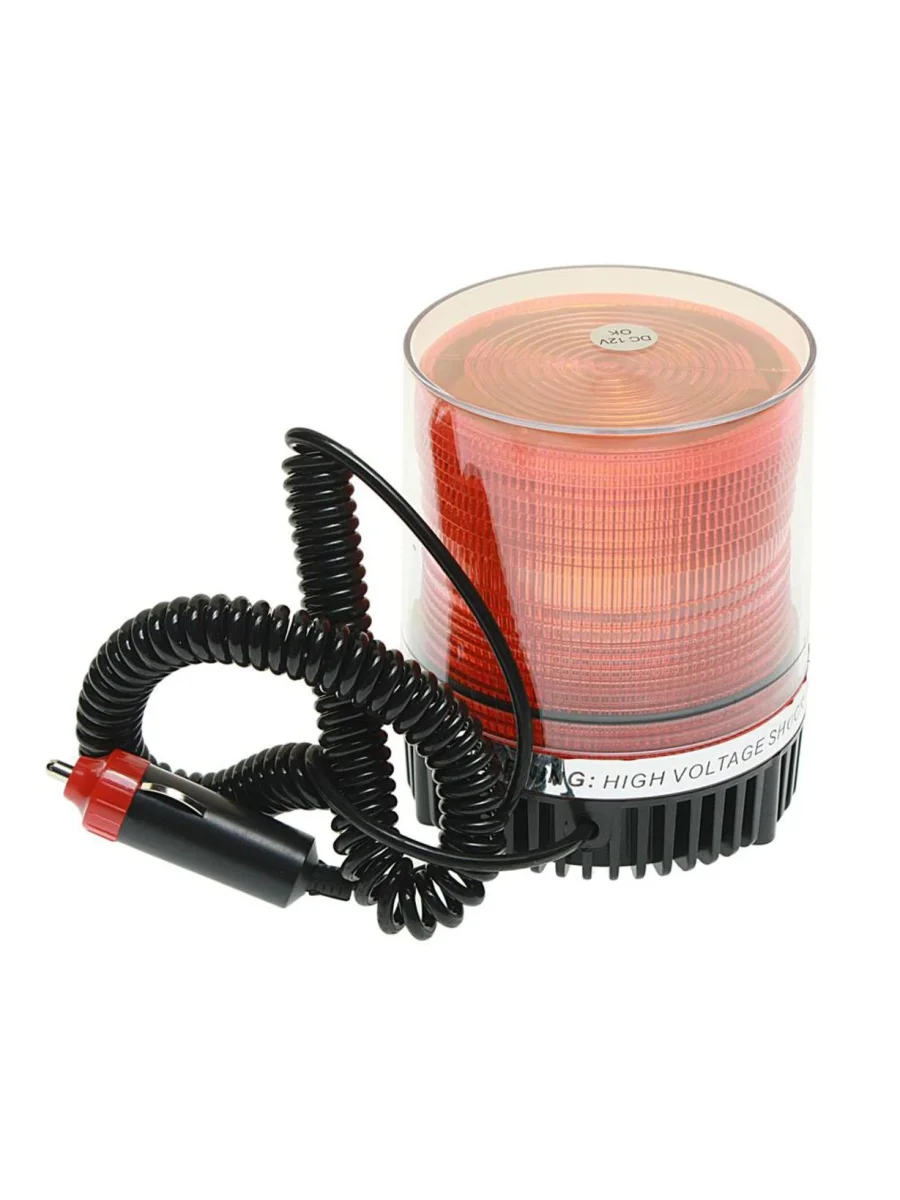 Маяк проблесковый 12V импульсный на магните светодиодный оранжевый TORINO  в Керчи Республика Крым