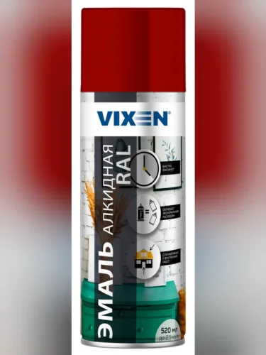 Краска темно-красная аэрозоль 520мл VIXEN