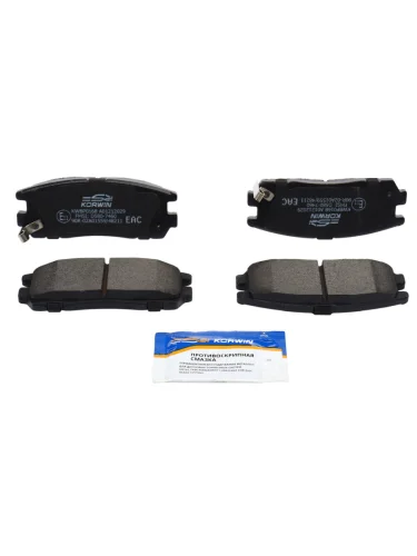 Колодки тормозные GREAT WALL Hover 3 задние (4шт.) KORWIN
