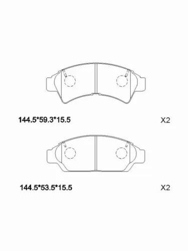 Колодки тормозные (Спереди) Toyota Camry Japan 86-98  Vista 90-98