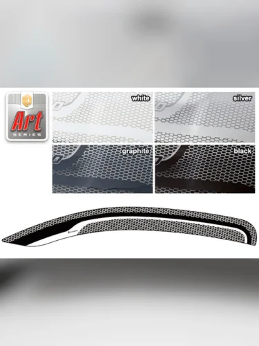 Ветровики дверей Серия Art белая Nissan NV200 1 поколение 2009–н.в.