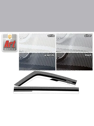 Ветровики дверей Серия Art графит Honda Stepwgn V поколение, рестайлинг 2017 – 2021