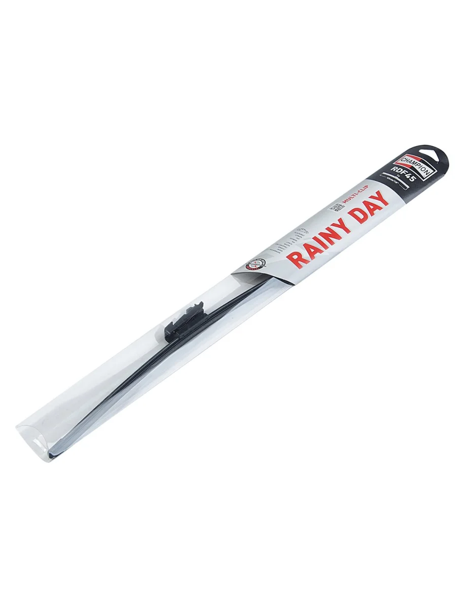 Щетка стеклоочистителя 450мм бескаркасная Rainy Day Flat Multi Clip CHAMPION  в Перми Пермском крае