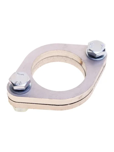 Фланец выхлопной системы d=51мм 2шт. (прокладка,комплект крепежа) ромб нержавеющая сталь TRANSMASTER