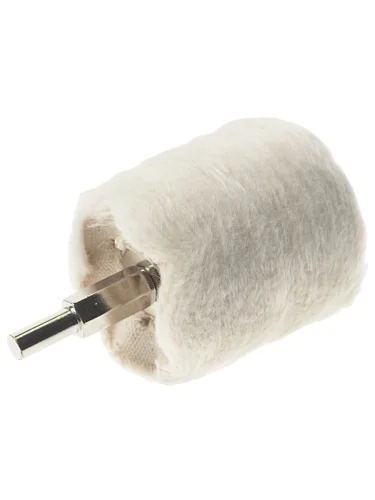 Насадка полировальная 45х47мм хвостовик 6мм хлопок "цилиндр" на дрель в блистере ROCKFORCE