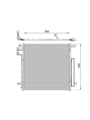 Радиатор кондиционера Jeep Grand Cherokee 21-