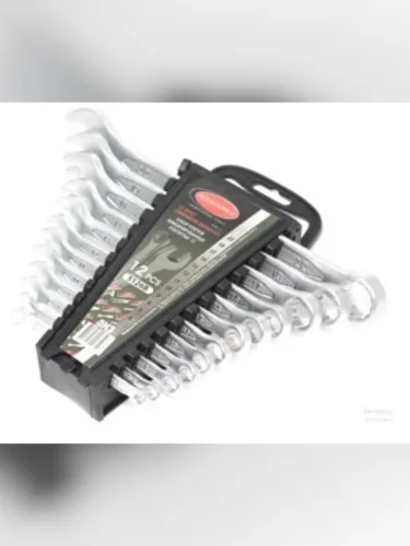 Набор ключей комбинированных 6-22мм 15град. 12 предметов с держателем ROCKFORCE