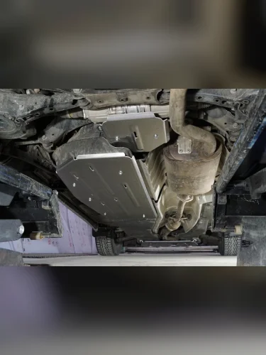 Защита бака (алюминий) 4мм Toyota Highlander IV 2.0 4WD 2019- (Китай)