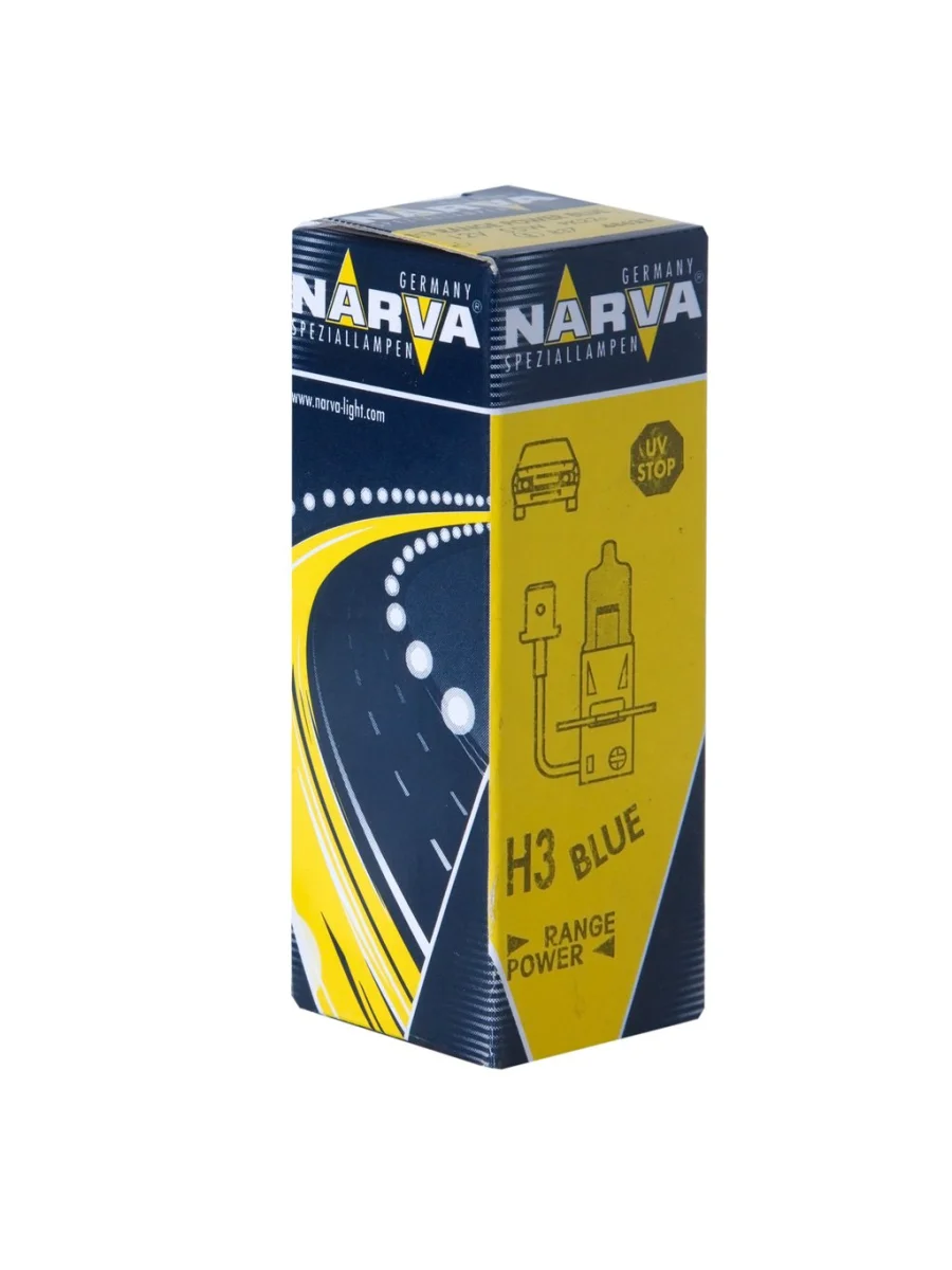Лампа 12V H3 55W PK22s +50% Range Power Blue+ NARVA  в Керчи Республика Крым