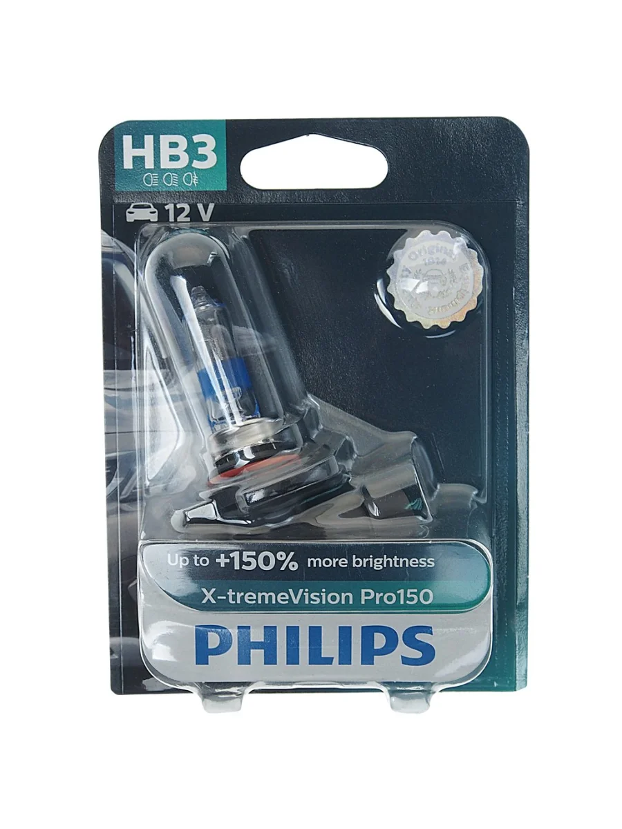 Лампа 12V HB3 60W P20d +150% блистер (1шт.) X-Treme Vision Pro 150 PHILIPS  в Керчи Республика Крым