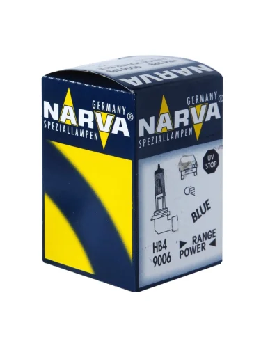 Лампа 12V HB4 51W P22d +50% Range Power Blue+ NARVA
