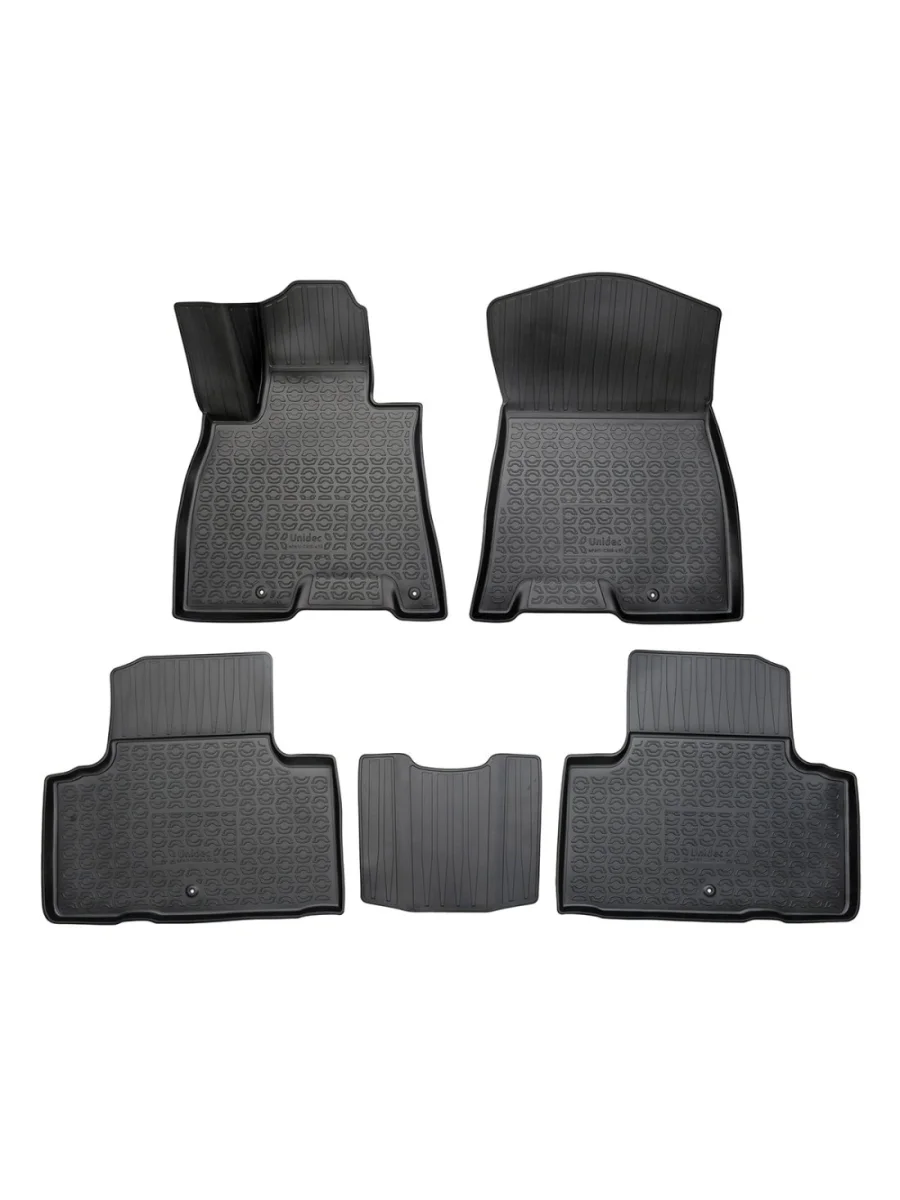 Комплект ковриков в салон Norplast Unidec GENESIS GV80 Coupe 1 JX1 (2023-2025) (черные)  в Керчи Республика Крым