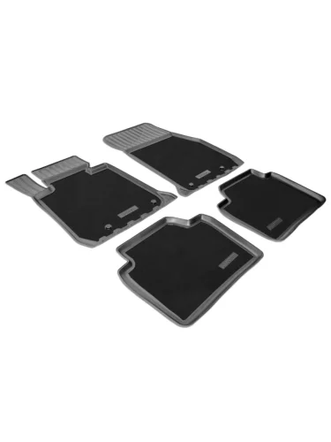 Коврики салонные комбинированные Unidec (черные) BMW 3 серия G20 седан (2018-2022)