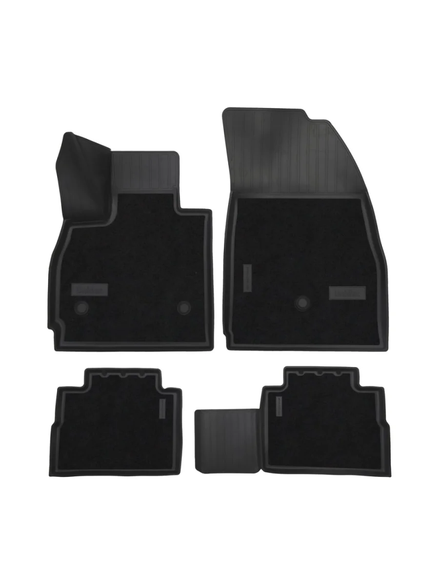 Коврики салонные комбинированные Unidec Chery Tiggo 4 2-ой рестайлинг (2024-2025) (черные)  в Керчи Республика Крым