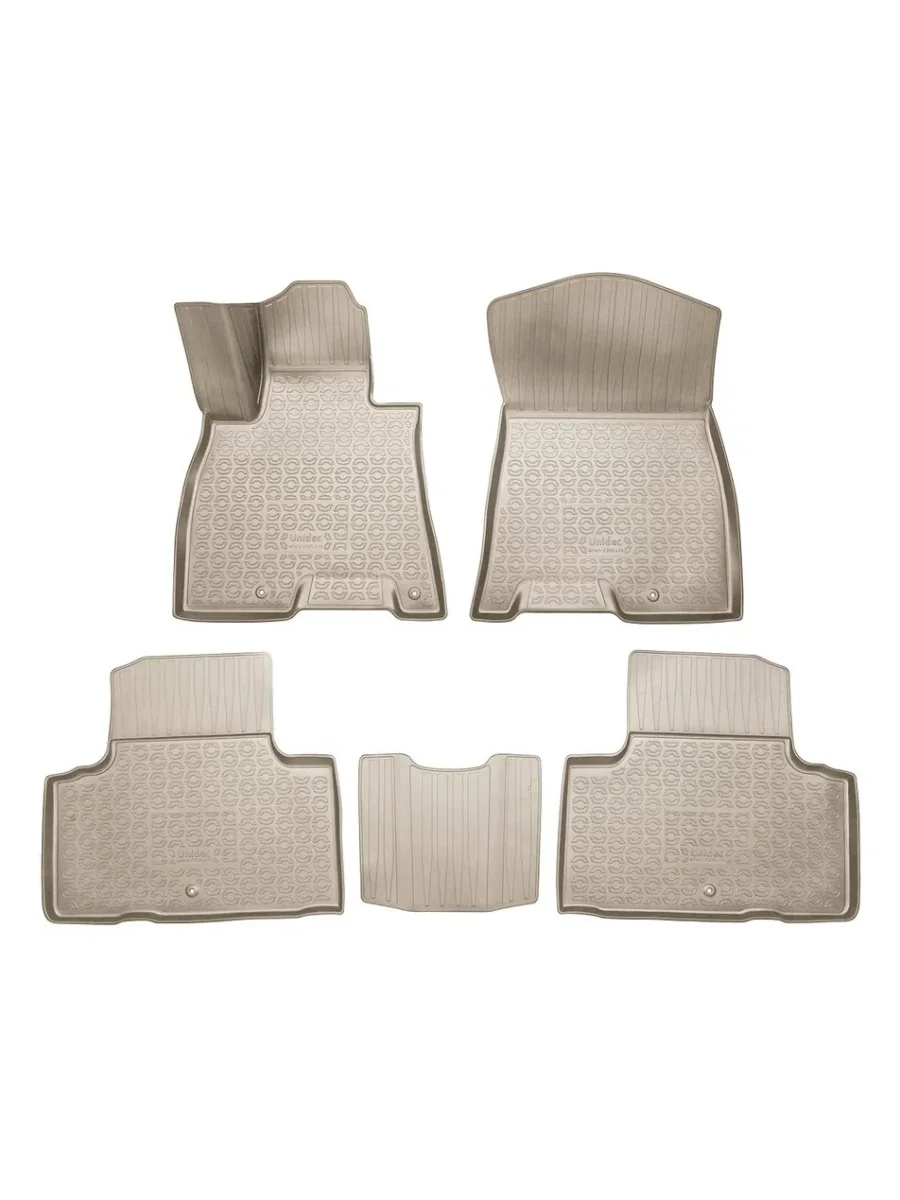 Комплект ковриков в салон (5 мест) Norplast Unidec  GENESIS GV80 (2023-2025) 1 JX1 (бежевые)  в Самаре Самарской области