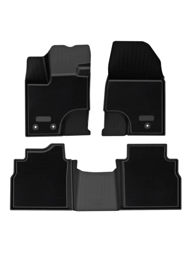 Коврики салонные комбинированные (4WD) Unidec (черные) Haval F7x рестайлинг (2022-2024)