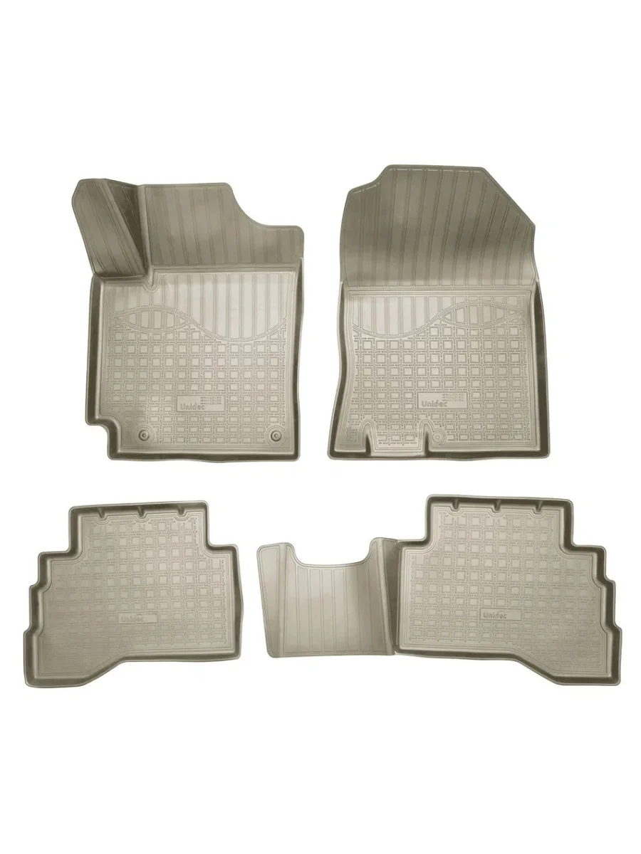 Комплект ковриков в салон (гибрид) Norplast Unidec  Hyundai Kona (2017-2023) OS (бежевые)  в Самаре Самарской области