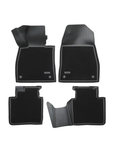 Комплект комбинированных ковриков в салон Norplast Unidec (черный) Hongqi H6 (2022-2025) лифтбэк