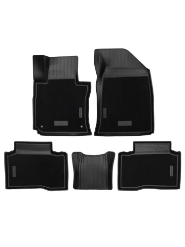 Комплект комбинированных ковриков в салон Norplast Unidec (черный) KGM Tivoli (2023-2025)