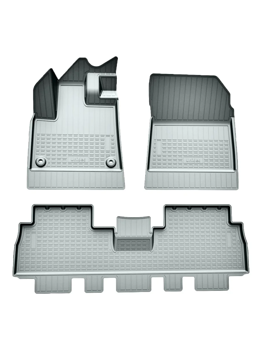 Комплект ковриков в салон Norplast Unidec Fiat Doblo K9 рестайлинг (2024-2025) (серые)  в Перми Пермском крае