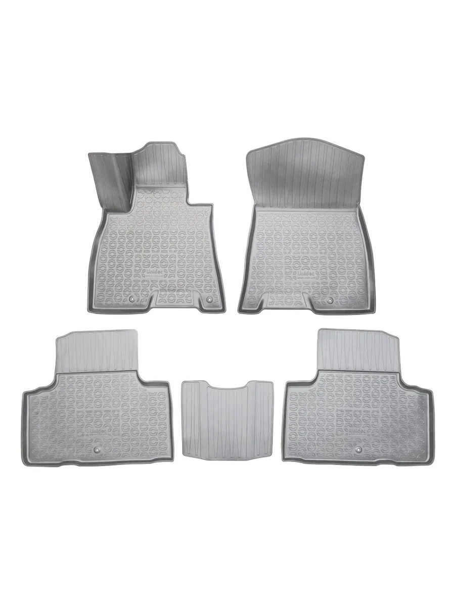 Комплект ковриков в салон (5 мест) Norplast Unidec  GENESIS GV80 (2023-2025) 1 JX1 (серые)  в Самаре Самарской области