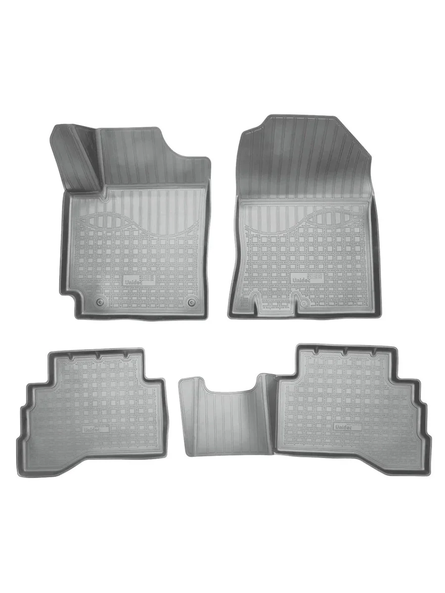 Комплект ковриков в салон (гибрид) Norplast Unidec  Hyundai Kona (2017-2023) OS (серые)  в Самаре Самарской области