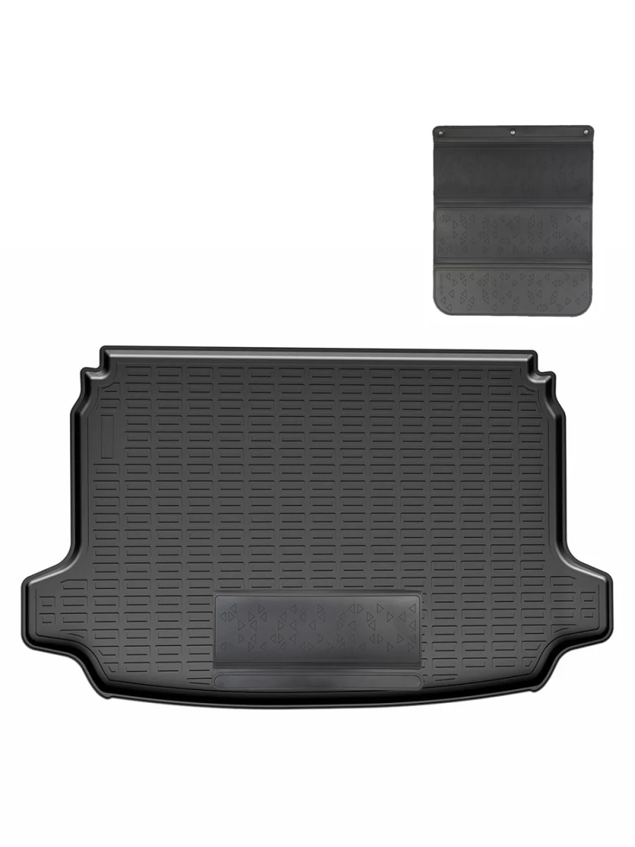 Коврик багажника (полиуретан) Norplast Unidec Fiat 600e хэтчбэк 5 дв. (2023-2025) (черный с полиуретановым фартуком)  в Перми Пермском крае