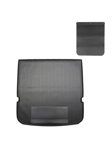 Коврик в багажное отделение с защитным фартуком (7 мест, сложенный 3 ряд) Norplast Unidec (черный) Chery Tiggo 8L 1 (2024-2025)