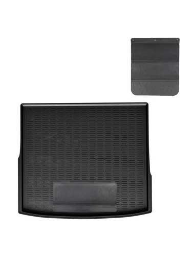 Коврик багажника (полиуретан, верхняя полка) Norplast Unidec (черный с полиуретановым фартуком) Volkswagen Tayron 1 рестайлинг (2022-2025)