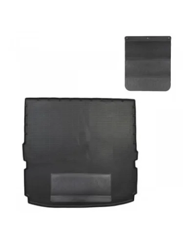 Коврик в багажное отделение с защитным фартуком (7 мест, сложенный 3 ряд) Norplast Unidec (черный) SSANGYONG Rexton Y450 рестайлинг (2020-2023)