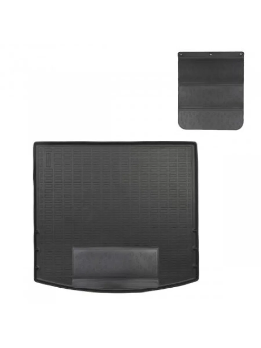 Коврик в багажное отделение с защитным фартуком (верхняя полка) Norplast Unidec SSANGYONG Torres 1 J100 (2022-2023) (черный)  в Перми Пермском крае