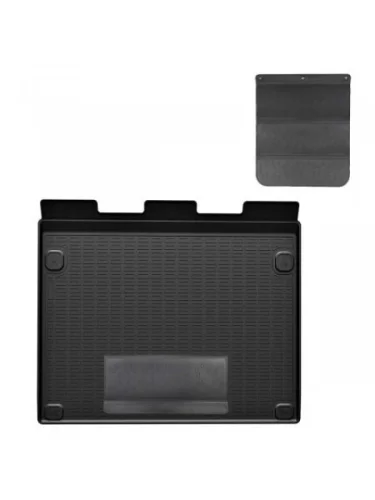 Коврики в багажное отделение с защитным фартуком (short wheel base) Norplast Unidec (черный) Peugeot Rifter  K9 (2018-2025)