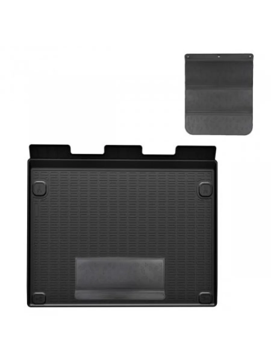 Коврики в багажное отделение с защитным фартуком (short wheel base) Norplast Unidec  Peugeot Rifter (2018-2025) K9 (черный)  в Самаре Самарской области
