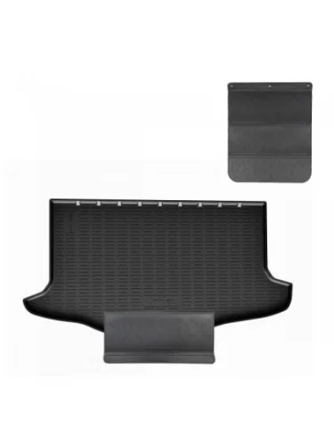 Коврик в багажное отделение с защитным фартуком (верхняя полка) Norplast Unidec (черный) SSANGYONG Tivoli 1 X150 2-ой рестайлинг (2019-2023)