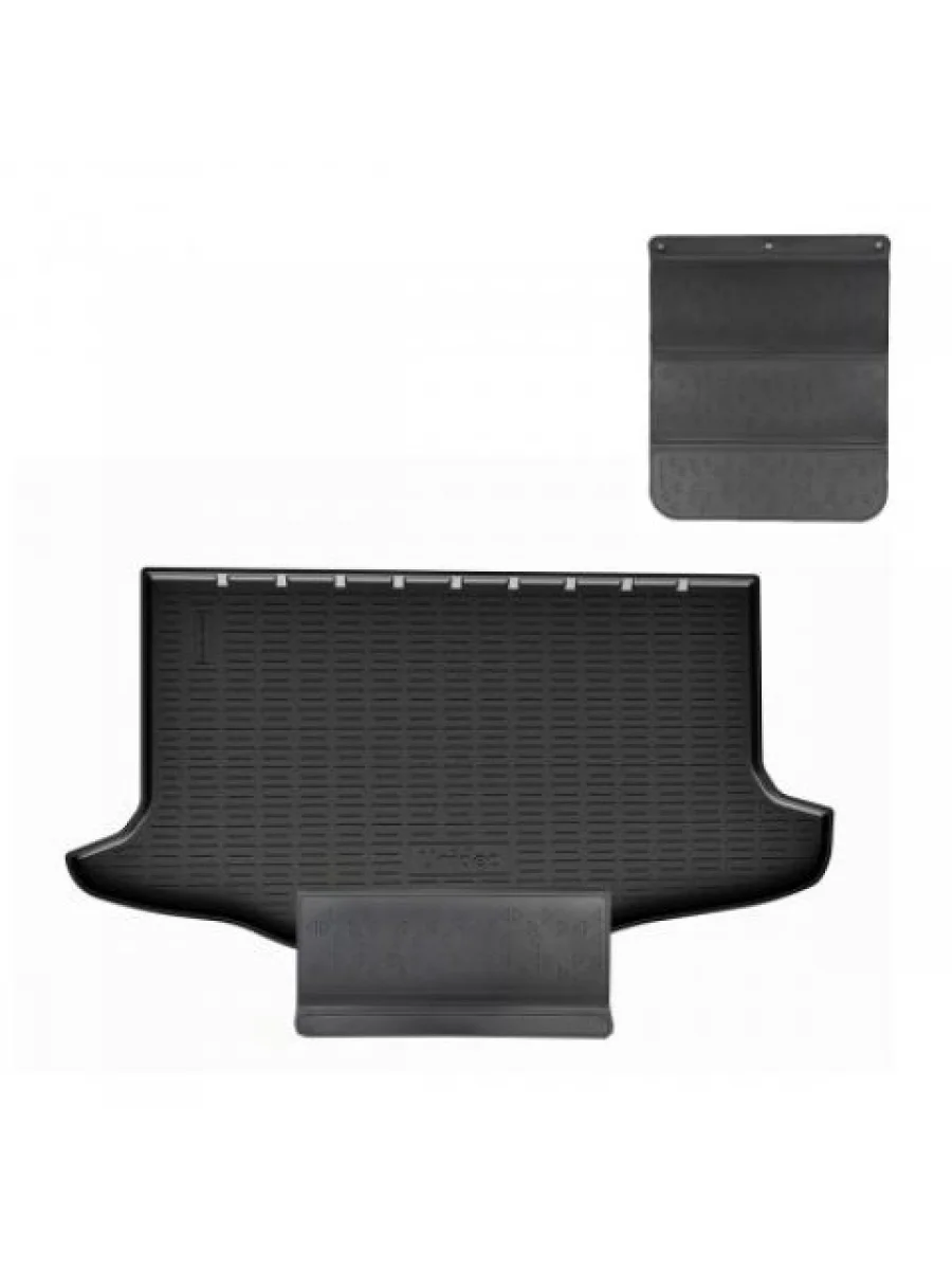 Коврик в багажное отделение с защитным фартуком (верхняя полка) Norplast Unidec SSANGYONG Tivoli 1 X150 2-ой рестайлинг (2019-2023) (черный)  в Воронеже Воронежской области