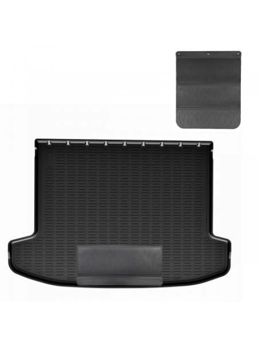 Коврик в багажное отделение с защитным фартуком (евро) Norplast Unidec  Hyundai Tucson (2020-2022) NX4 (черный)  в Самаре Самарской области