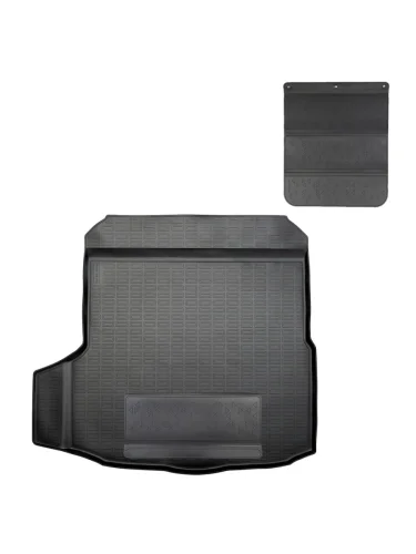 Коврик багажника (полиуретан) Norplast Unidec (черный с полиуретановым фартуком) Volkswagen Arteon 1 3H7 универсал дорестайлинг (2017-2020)