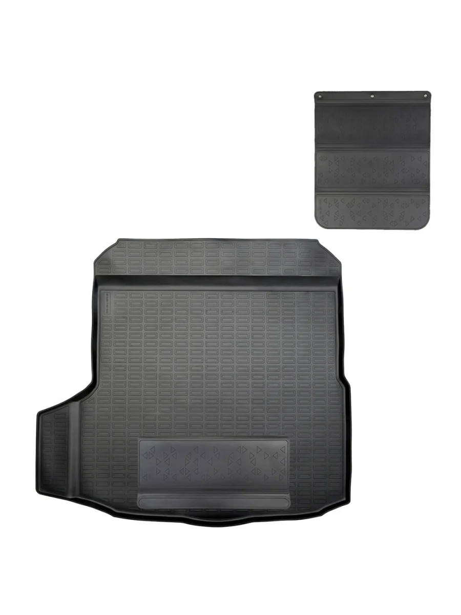 Коврик багажника (полиуретан) Norplast Unidec Volkswagen Arteon 1 3H7 универсал дорестайлинг (2017-2020) (черный с полиуретановым фартуком)  в Перми Пермском крае