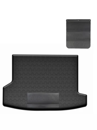 Коврик багажника (полиуретан) Norplast Unidec (черный с полиуретановым фартуком) GAC GS4 (2024-2025)