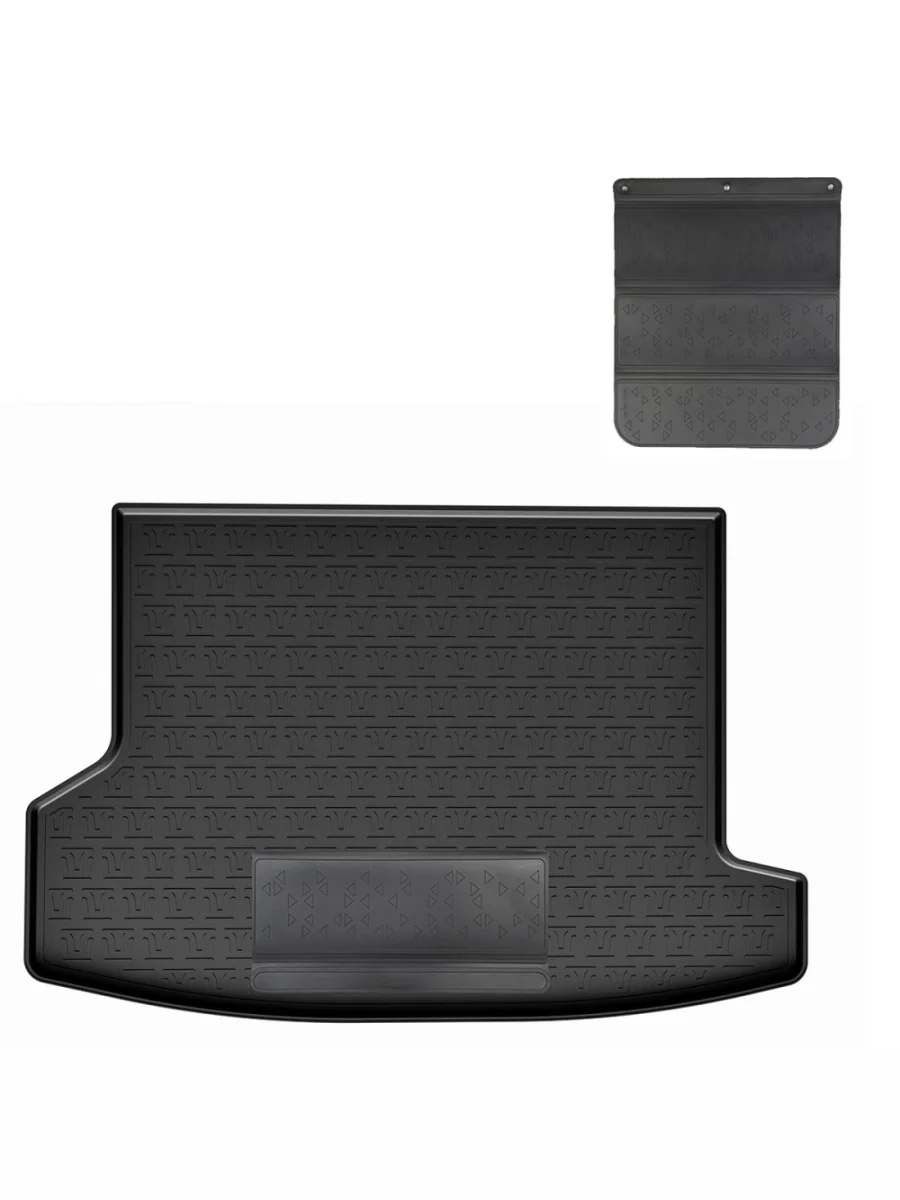 Коврик багажника (полиуретан) Norplast Unidec GAC GS4 (2024-2025) (черный с полиуретановым фартуком)  в Керчи Республика Крым