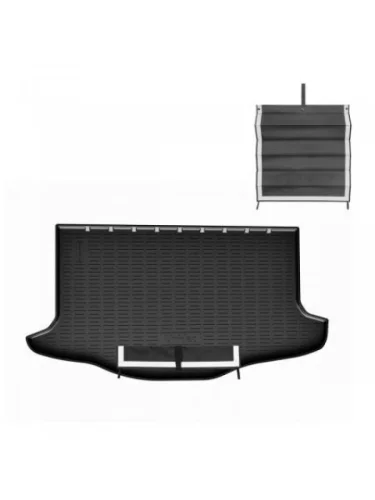 Коврик в багажное отделение с текстильным фартуком Norplast Unidec (черный) SSANGYONG Tivoli 1 X150 2-ой рестайлинг (2019-2023)