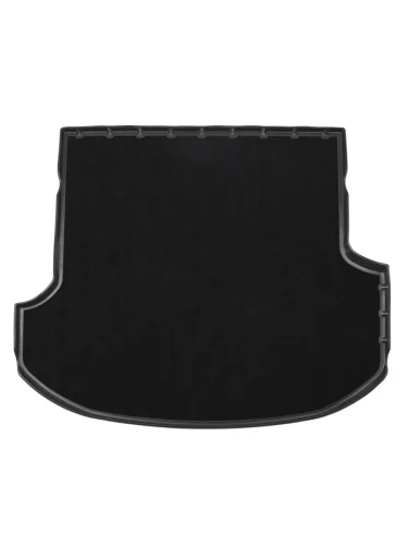 Коврик багажника комбинированный (полиуретан/текстиль, 5 мест) Norplast Unidec (черный) GENESIS GV80 1 JK1 дорестайлинг (2020-2022)