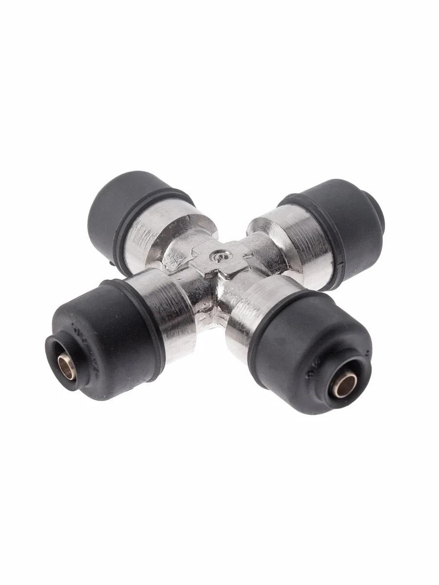 Соединитель трубки ПВХ,полиамид d=6мм крестовина CAMOZZI  в Керчи Республика Крым