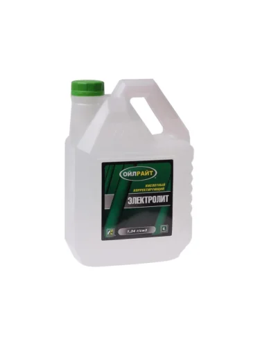 Электролит 1.34гкуб.см 4л OILRIGHT