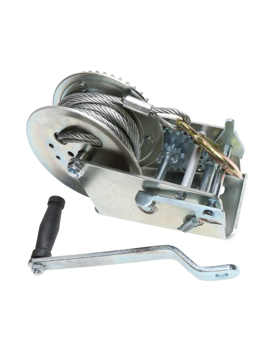 Лебедка барабанная 1.3т L=10м тросовая двухскоростная ЭВРИКА  в Керчи Республика Крым