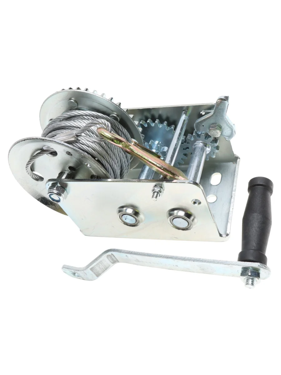 Лебедка барабанная 0.90т L=10м тросовая двухскоростная ЭВРИКА  в Керчи Республика Крым