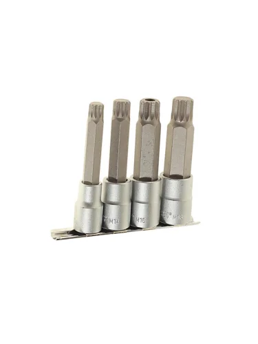 Набор бит-головок 12 SPLINE M12-18 4 предмета ROCKFORCE