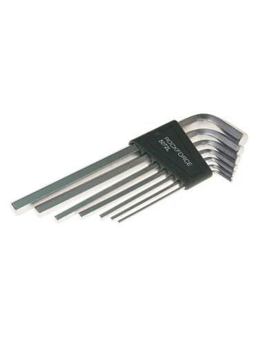 Набор ключей шестигранных 2.5-10мм удлиненных 7 предметов с держателем ROCKFORCE