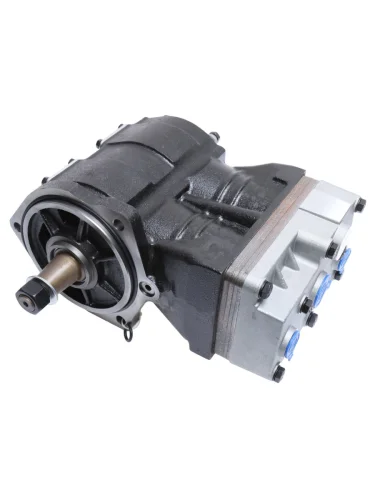 Компрессор МАЗ,УРАЛ дв.ЯМЗ-650 (2-х цилиндровый) жид. охлаж. без шкива MEGAPOWER