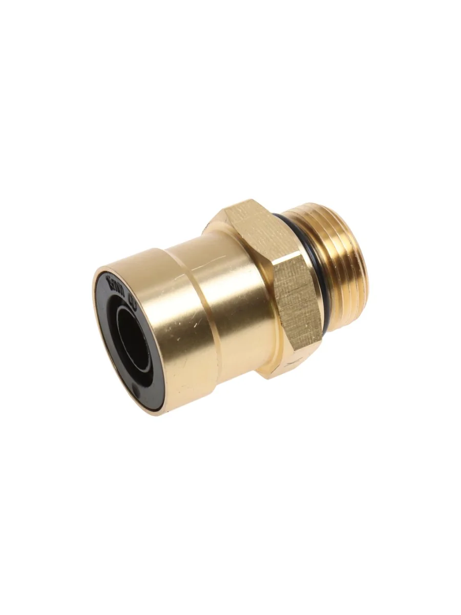 Соединитель трубки ПВХ,полиамид d=15мм (наружная резьба) М22х1.5 прямой латунь КАМОЦЦИ  в Керчи Республика Крым